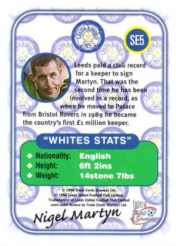 1997-98 Futera Leeds United Fans' Selection - Special Edition Embossed #SE5 Nigel Martyn Back