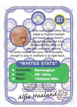1997-98 Futera Leeds United Fans' Selection - Special Edition Embossed #SE7 Alfie Haaland Back