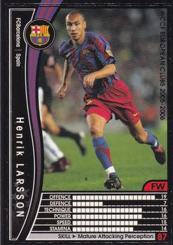 2005-06 Panini WCCF European Clubs #286 Henrik Larsson Front
