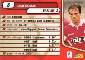 2000 DS Pianeta Calcio Serie A #3 Luigi Garzja Back