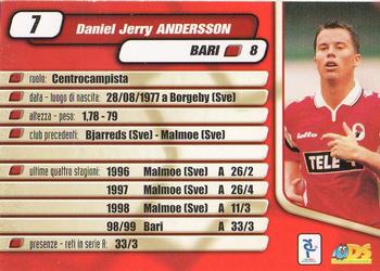 2000 DS Pianeta Calcio Serie A #7 Daniel Andersson Back
