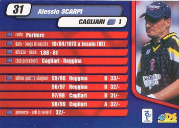 2000 DS Pianeta Calcio Serie A #31 Alessio Scarpi Back