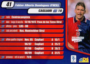 2000 DS Pianeta Calcio Serie A #41 Fabian O'Neill Back