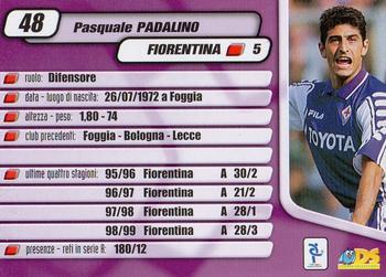 2000 DS Pianeta Calcio Serie A #48 Pasquale Padalino Back