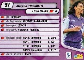 2000 DS Pianeta Calcio Serie A #51 Moreno Torricelli Back