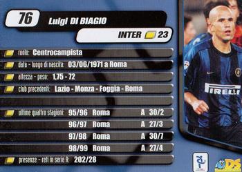 2000 DS Pianeta Calcio Serie A #76 Luigi Di Biagio Back