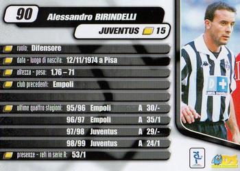 2000 DS Pianeta Calcio Serie A #90 Alessandro Birindelli Back