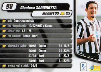 2000 DS Pianeta Calcio Serie A #98 Gianluca Zambrotta Back
