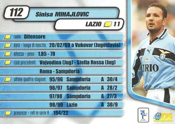 2000 DS Pianeta Calcio Serie A #112 Sinisa Mihajlovic Back