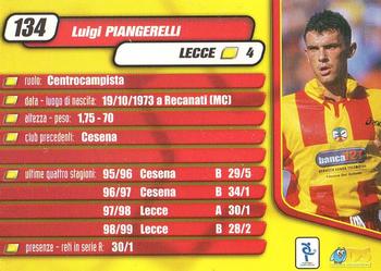 2000 DS Pianeta Calcio Serie A #134 Luigi Piangerelli Back