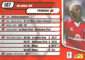 2000 DS Pianeta Calcio Serie A #187 Ibrahim Ba Back