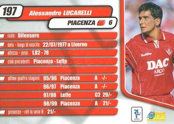2000 DS Pianeta Calcio Serie A #197 Alessandro Lucarelli Back