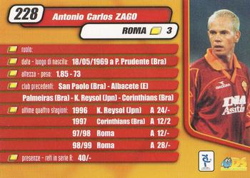 2000 DS Pianeta Calcio Serie A #228 Antonio Carlos Zago Back