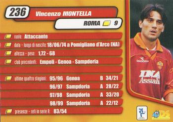 2000 DS Pianeta Calcio Serie A #236 Vincenzo Montella Back