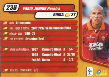 2000 DS Pianeta Calcio Serie A #238 Fabio Junior Back