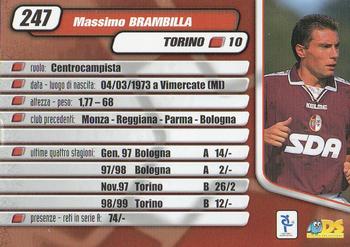 2000 DS Pianeta Calcio Serie A #247 Massimo Brambilla Back