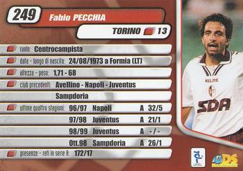 2000 DS Pianeta Calcio Serie A #249 Fabio Pecchia Back