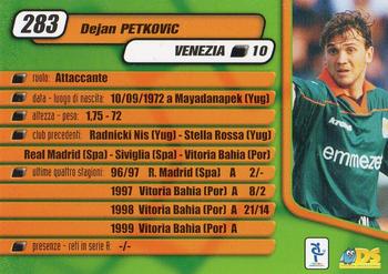 2000 DS Pianeta Calcio Serie A #283 Dejan Petkovic Back