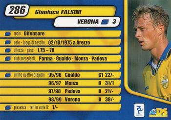 2000 DS Pianeta Calcio Serie A #286 Gianluca Falsini Back