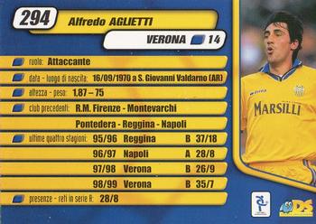 2000 DS Pianeta Calcio Serie A #294 Alfredo Aglietti Back