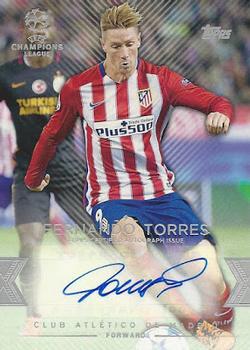 2015-16 Topps UEFA Champions League Showcase - Autographs #CLA-FT Fernando Torres Front