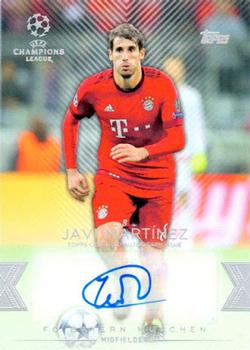 2015-16 Topps UEFA Champions League Showcase - Autographs #CLA-JM Javi Martinez Front
