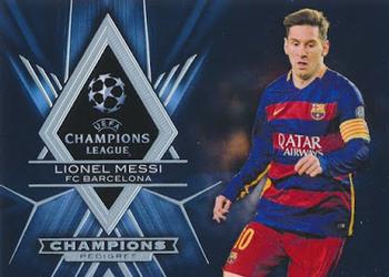 2015-16 Topps UEFA Champions League Showcase - Championship Pedigree #CP-LM Lionel Messi Front