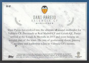 2015-16 Topps UEFA Champions League Showcase - Decorated and Dignified #DD-DP Dani Parejo Back