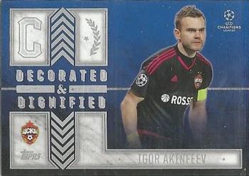 2015-16 Topps UEFA Champions League Showcase - Decorated and Dignified #DD-IA Igor Akinfeev Front