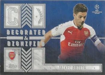 2015-16 Topps UEFA Champions League Showcase - Decorated and Dignified #DD-MA Mikel Arteta Front