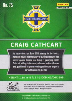 2016 Panini Prizm UEFA Euro - Silver Prizms #75 Craig Cathcart Back