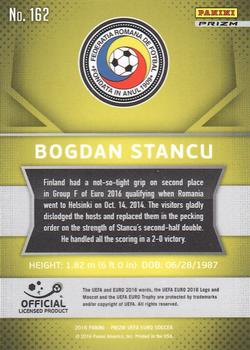 2016 Panini Prizm UEFA Euro - Silver Prizms #162 Bogdan Stancu Back