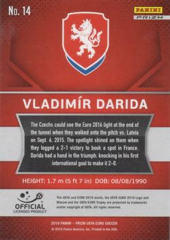 2016 Panini Prizm UEFA Euro - Flash Prizms #14 Vladimir Darida Back