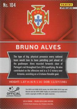 2016 Panini Prizm UEFA Euro - Flash Prizms #104 Bruno Alves Back
