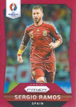 2016 Panini Prizm UEFA Euro - Red Prizms #35 Sergio Ramos Front