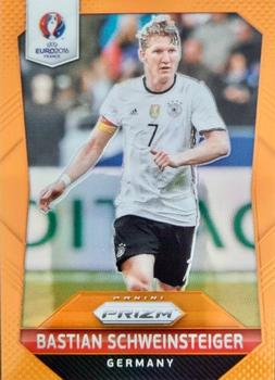 2016 Panini Prizm UEFA Euro - Orange Prizms #46 Bastian Schweinsteiger Front
