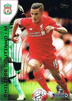 2015 Topps Premier Gold - Green #57 Philippe Coutinho Front