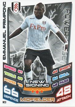 2012-13 Topps Match Attax Premier League Extra - New Signings #N3 Emmanuel Frimpong Front