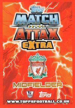 2012-13 Topps Match Attax Premier League Extra - New Signings #N5 Philippe Coutinho Back
