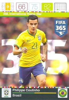 2015 Panini Adrenalyn XL FIFA 365 #358 Philippe Coutinho Front