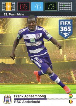 2015 Panini Adrenalyn XL FIFA 365 #23 Frank Acheampong Front