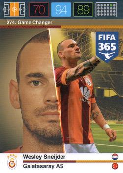 2015 Panini Adrenalyn XL FIFA 365 #274 Wesley Sneijder Front