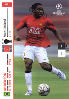 2007-08 Panini UEFA Champions League (UK Edition) #86 Anderson Front