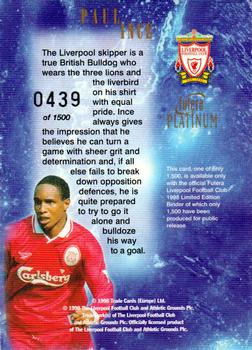 1998 Futera Liverpool #NNO Binder Card Back
