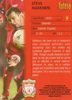 1998 Futera Liverpool #9 Steve Harkness Back