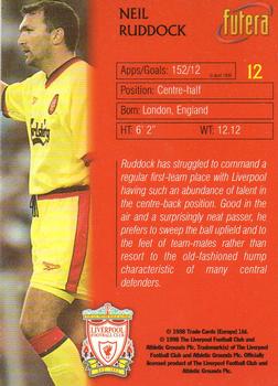 1998 Futera Liverpool #12 Neil Ruddock Back