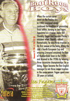1998 Futera Liverpool #27 Joe Fagan Back