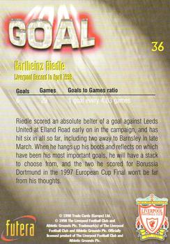 1998 Futera Liverpool #36 KarlHeinz Riedle Back