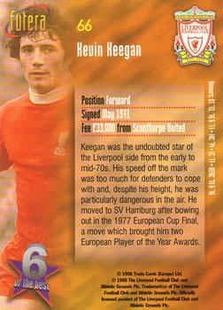 1998 Futera Liverpool #66 Kevin Keegan Back