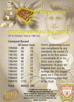 1998 Futera Liverpool #71 Roger Hunt Back
